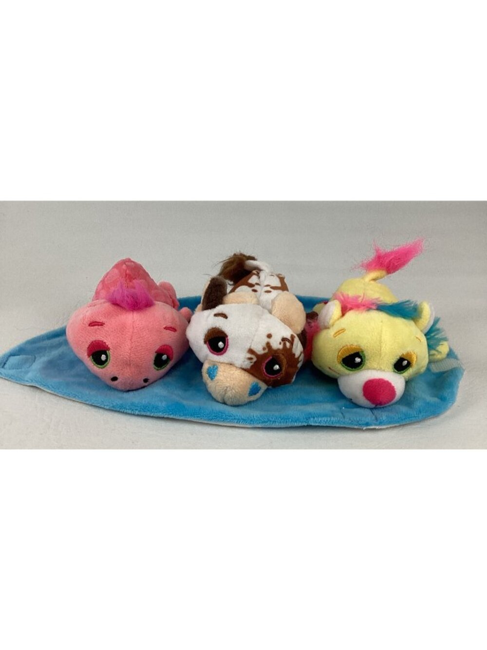 Cutetitos Babitos Plush Stuffed Animal Toy Lot Wrap Pink Turtle Cow Lion